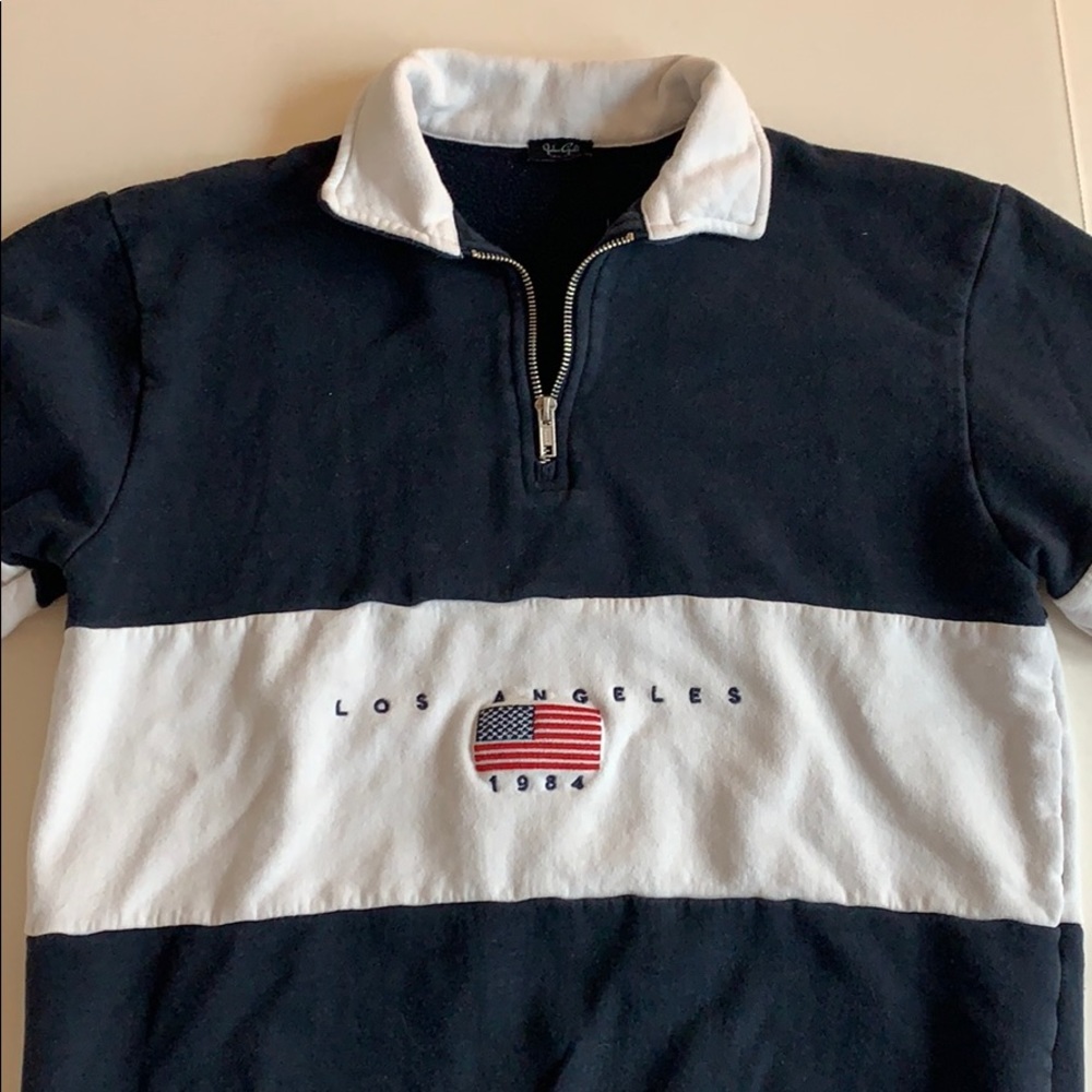 Brandy Melville Los Angeles Half Zip Sweatshirt
